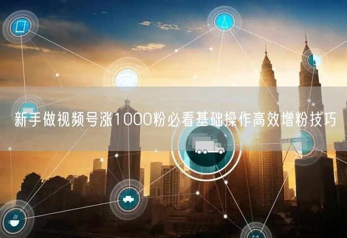 新手做视频号涨1000粉必看基础操作高效增粉技巧