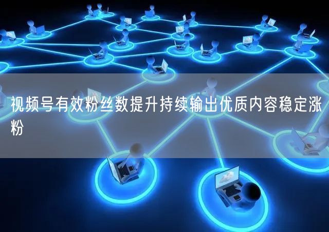 视频号有效粉丝数提升持续输出优质内容稳定涨粉