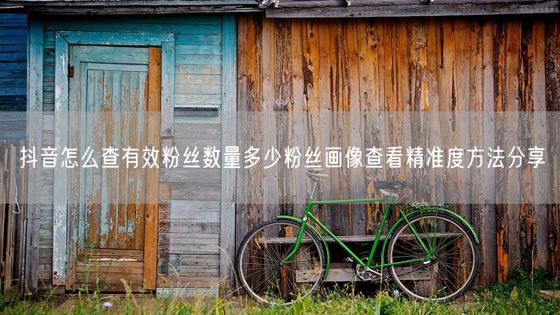 抖音怎么查有效粉丝数量多少粉丝画像查看精准度方法分享