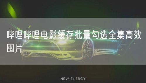 哔哩哔哩电影缓存批量勾选全集高效囤片
