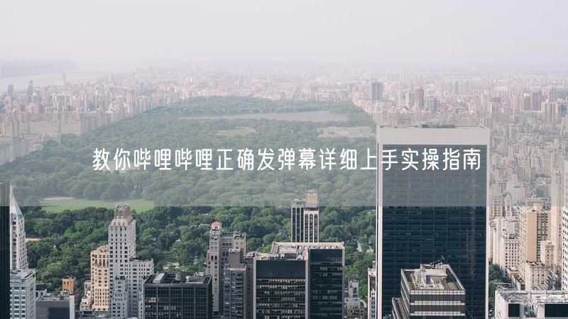 教你哔哩哔哩正确发弹幕详细上手实操指南