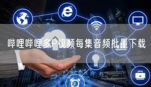 哔哩哔哩多P视频每集音频批量下载